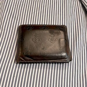 Vintage anchor embossed wallet by jack spade